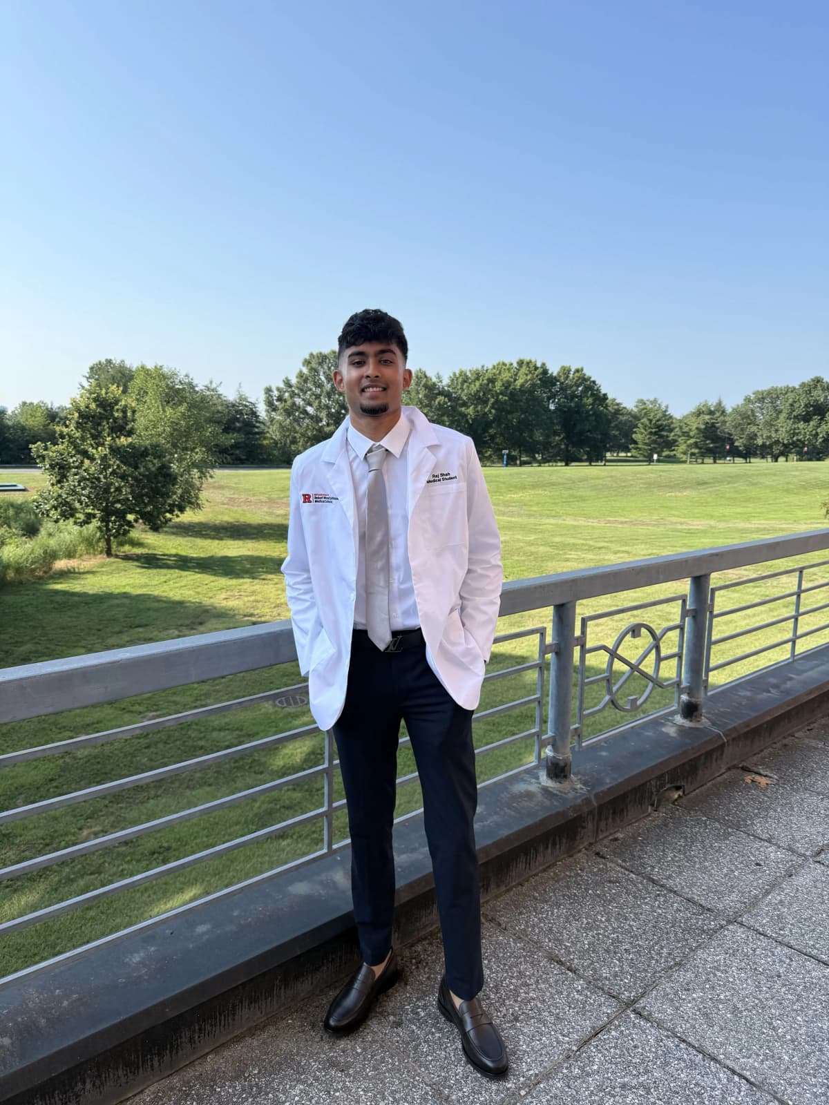 Raj Shah - CPR Classes NJ instructor in a white medical coat